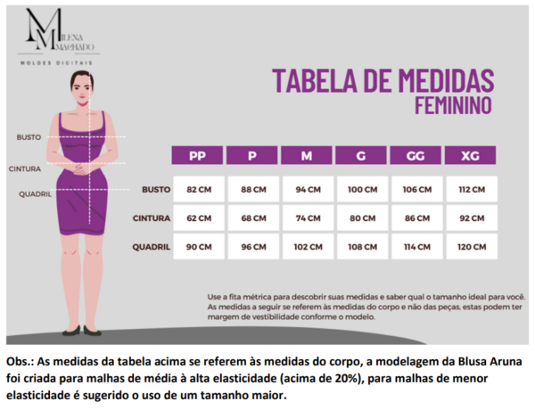 Molde Blusa Aruna - Imagem 6